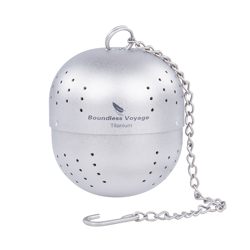 Camping Cooking And Eating Set - Boundless Voyage Titanium Tea Strainer Bacteriostatic