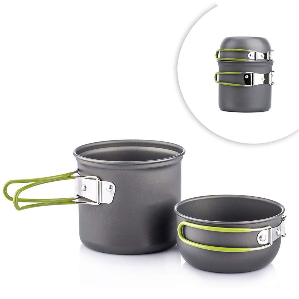 Camping Cooking Kits - Ultralight Camping Pots Cookware Set Portable