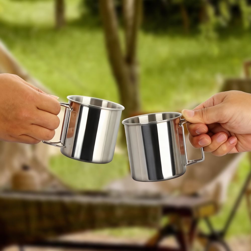 Camping Cooking Dining Set - Professional Camping Cookware Set Stainless Steel