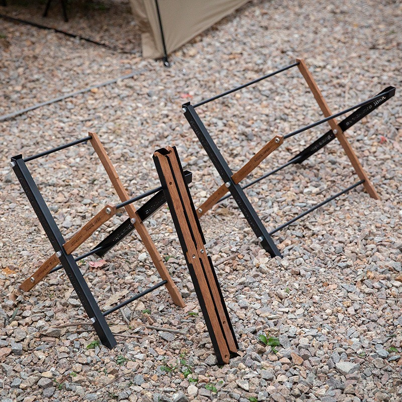 Camping Hiking Cooking - Portable Folding Camping Tables Basket Multi