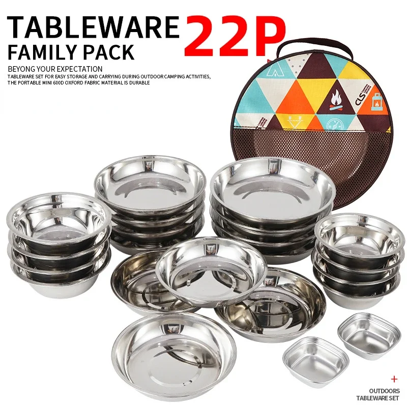 Camping Cooking Dining Set - CLS Camp Cooking Portable Dining Plate