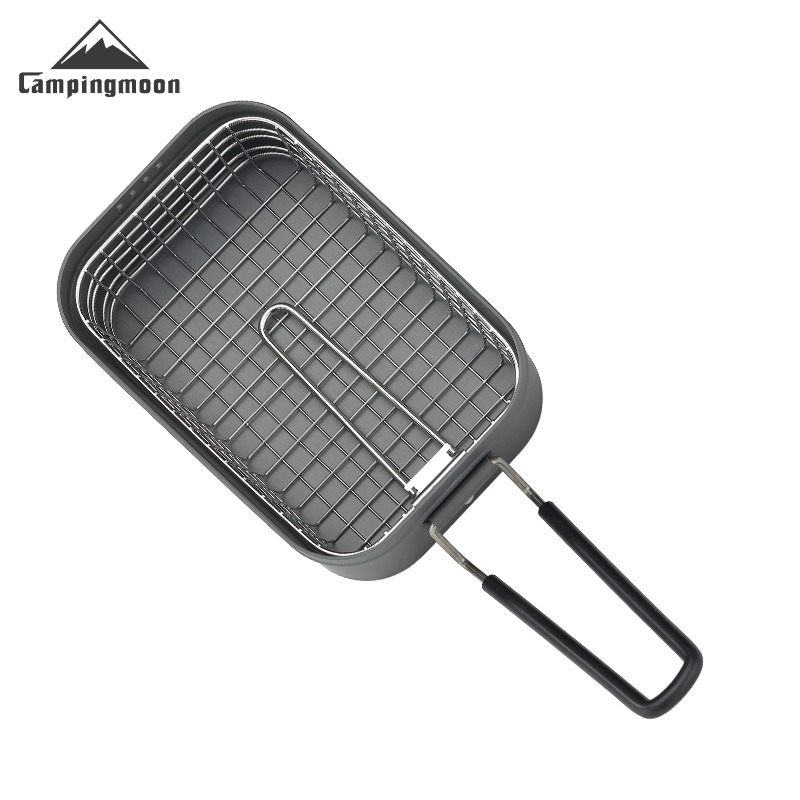 Camping Cooking Set Compact - CAMPINGMOON S-1218 Outdoor Camping Folding Stainless