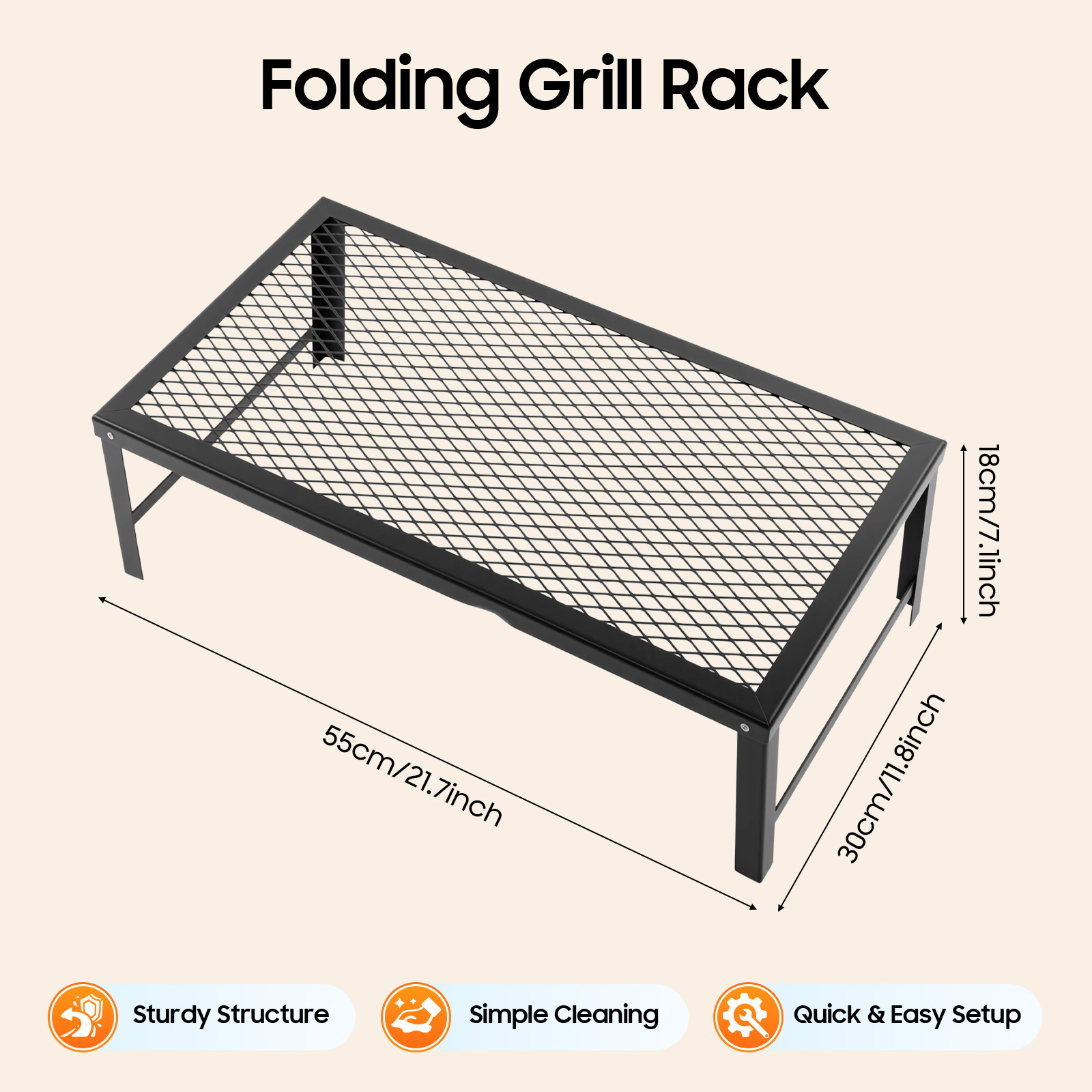 Campfire Grill, BBQ Set, Foldi - đánh giá và giá Camping Cooking Set Compact