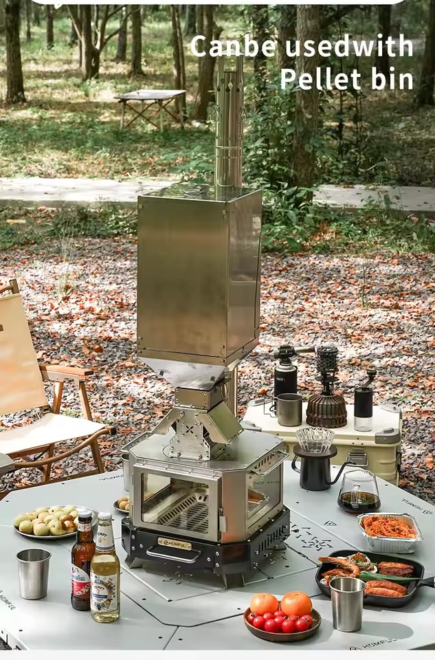 HOMFUL Portable Firewood Stove - đánh giá và giá Camping Cooking Kits