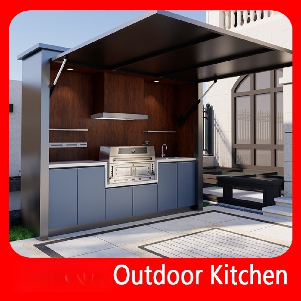 Mobile Outdoor Kitchen Island  - đánh giá và giá Camping Cooking Dining Set
