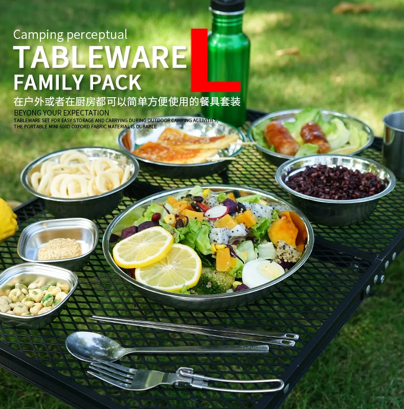 22-Piece Portable Camping Dini - đánh giá và giá Camping Cooking Dining Set