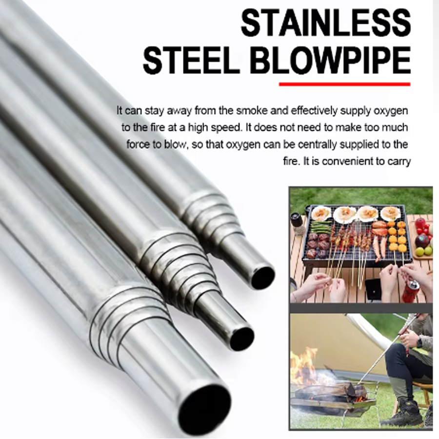 Stainless Steel Blowpipe Pocke - đánh giá và giá Camping Hiking Cooking