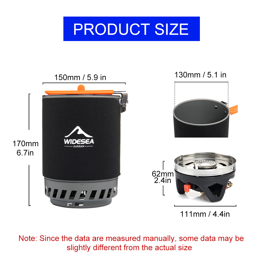 Widesea Camping Cooking System - đánh giá và giá Camping Hiking Cooking