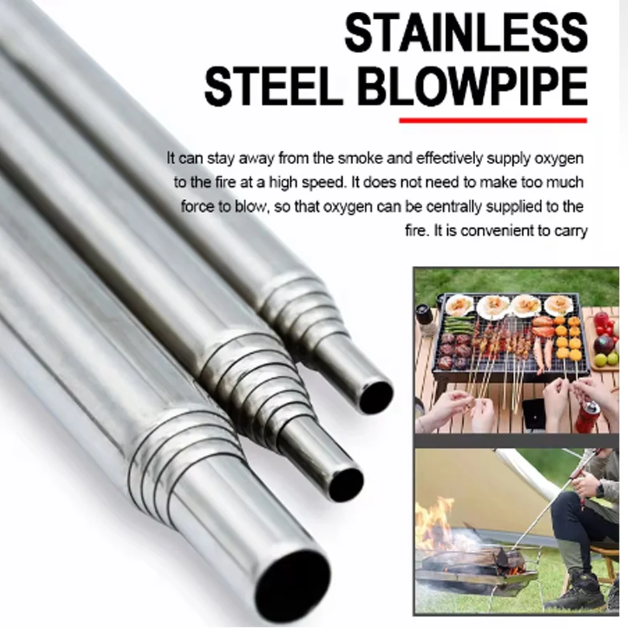 Stainless Steel Blowpipe Pocke - đánh giá và giá Camping Hiking Cooking