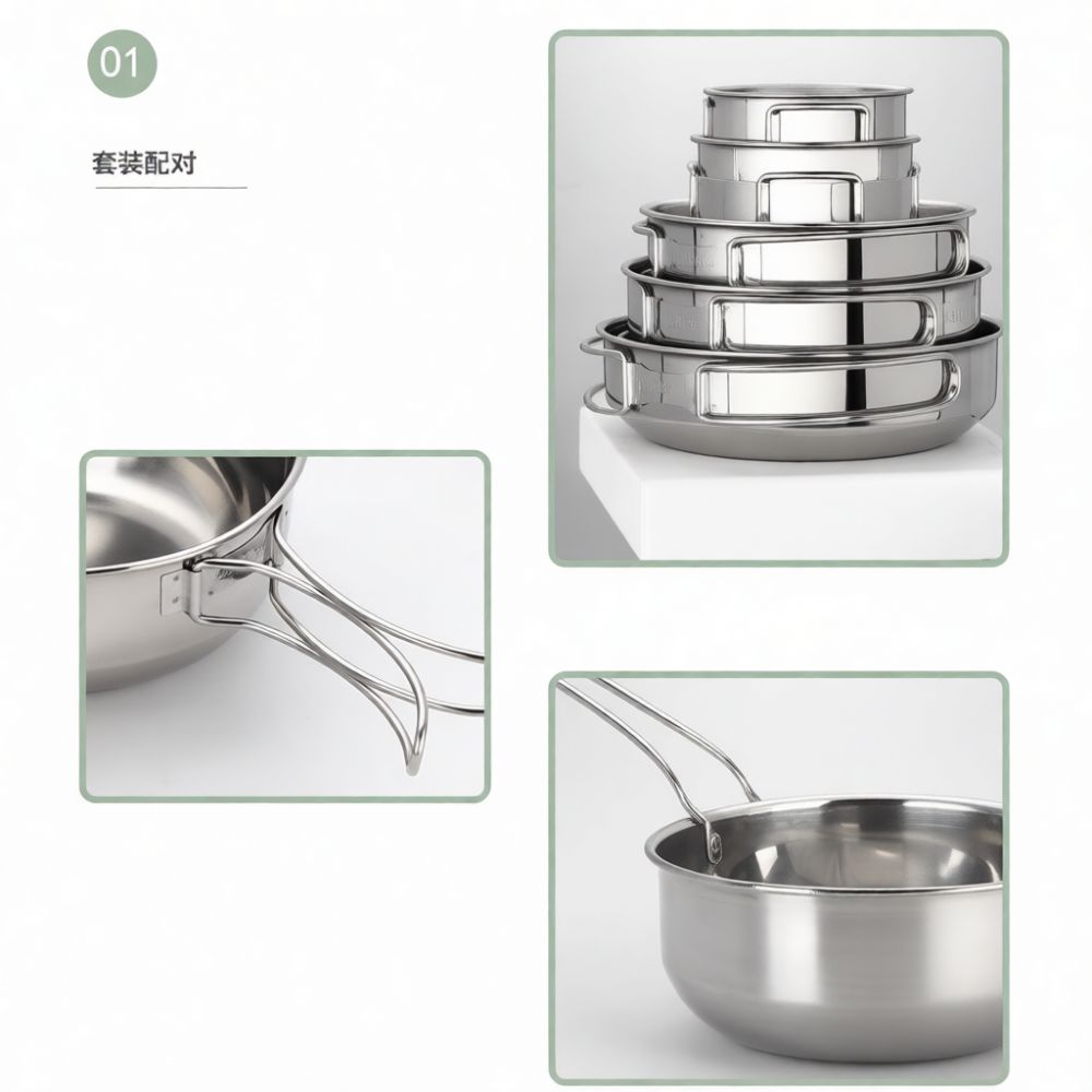 Professional Camping Cookware  - đánh giá và giá Camping Cooking Dining Set