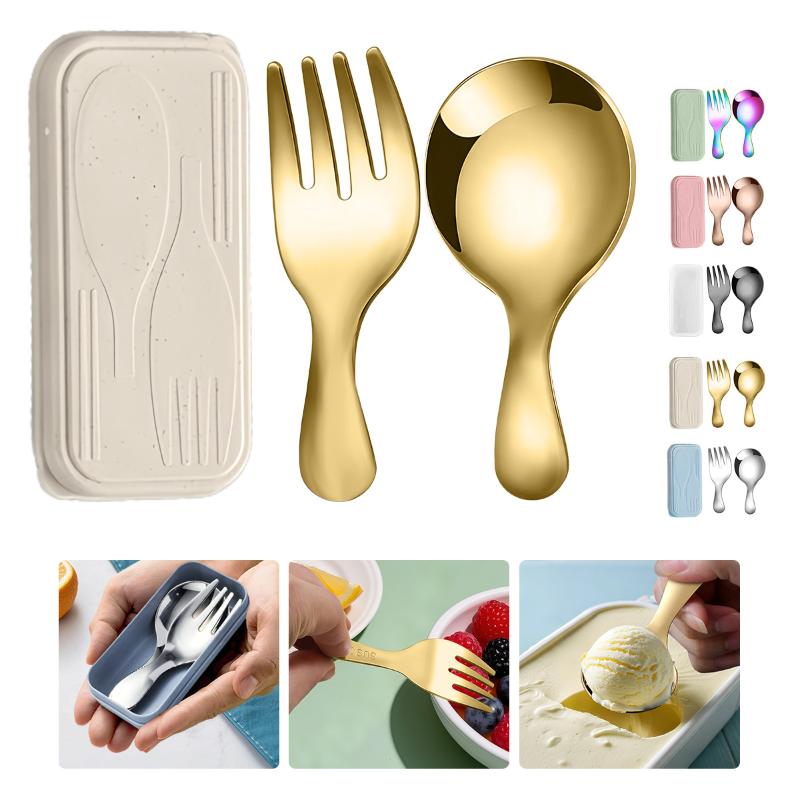 Stainless Steel Tableware Set  - đánh giá và giá Camping Hiking Cooking