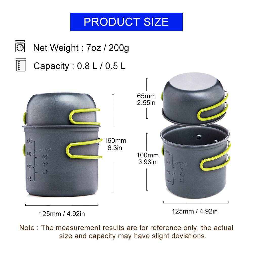 Widesea Ultralight Camping Coo - đánh giá và giá Camping Cooking Kits