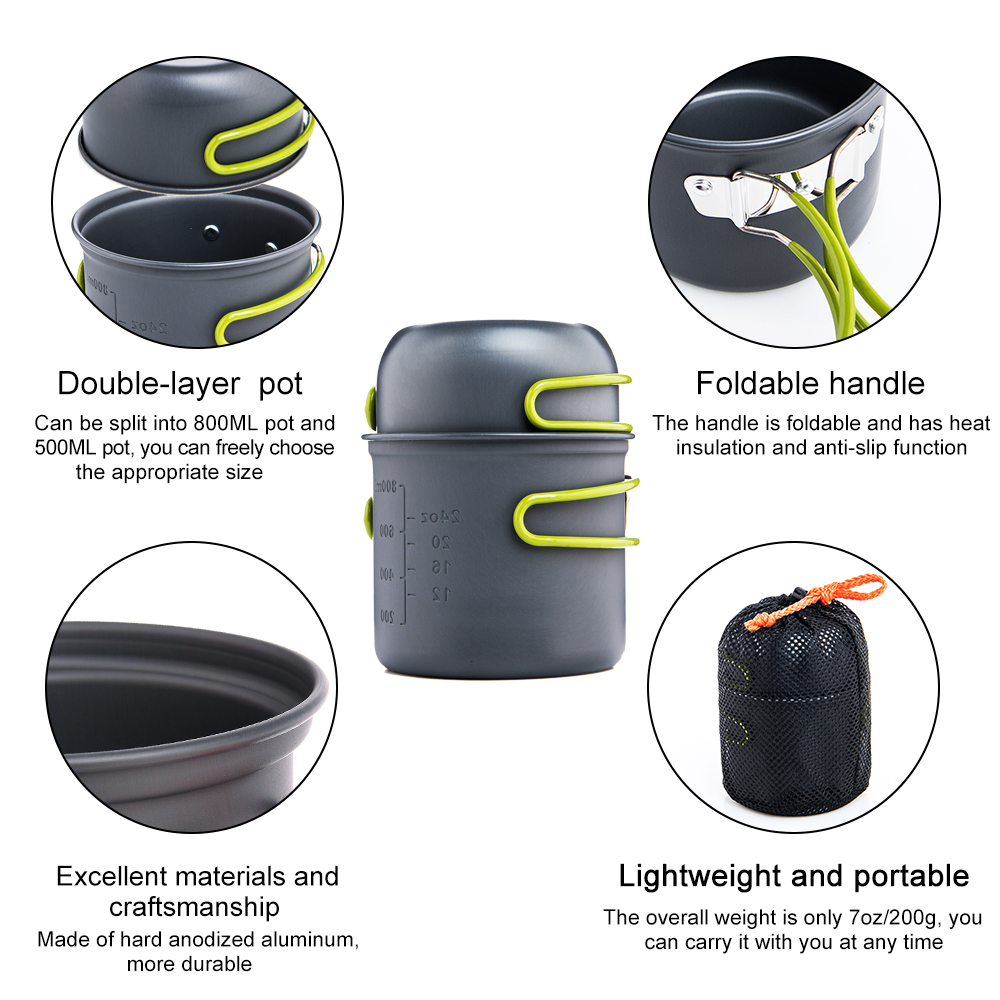 Widesea Ultralight Camping Coo - đánh giá và giá Camping Cooking Kits