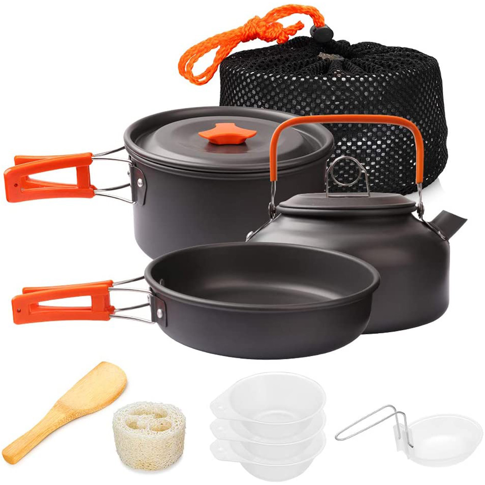 Cắm Trại Nồi Bộ Ngoài Trời Nhô - đánh giá và giá Camping Cooking Kits