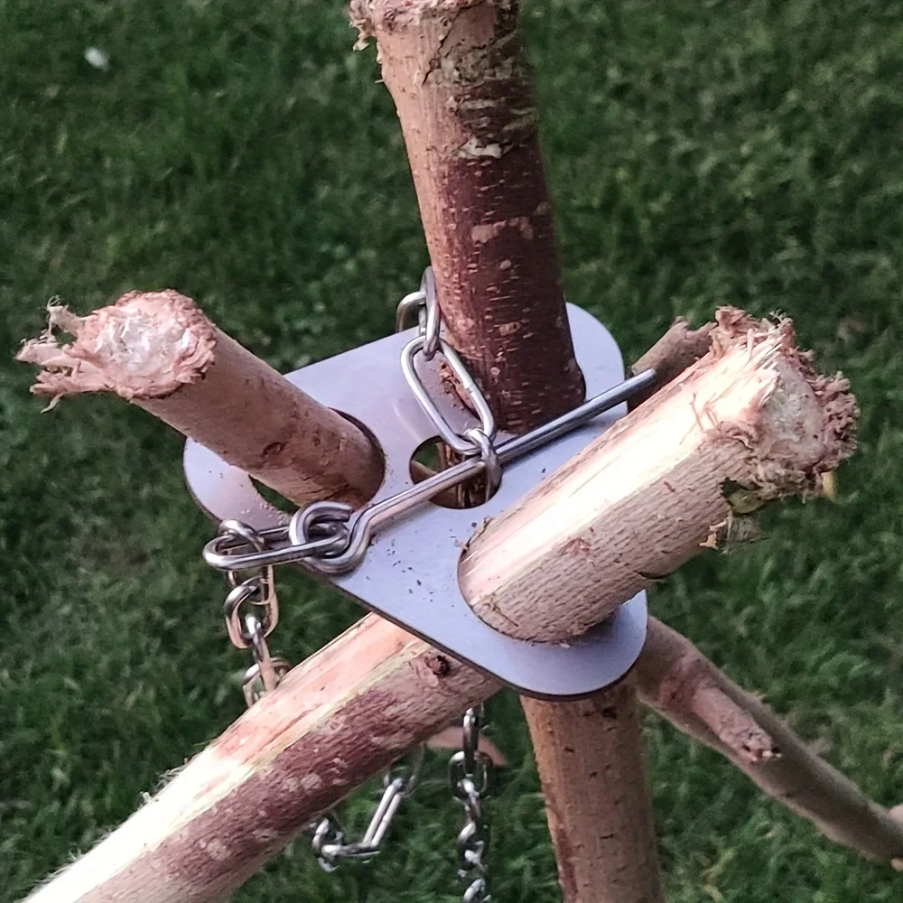 Stainless Steel Camping Tripod - đánh giá và giá Camping Hiking Cooking