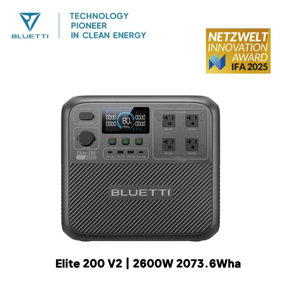 【Renew】BLUETTI Elite 200 V2 Po - đánh giá và giá Camping Cooking Appliances