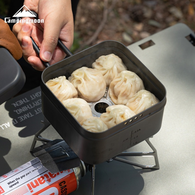 1313-W Thick Stainless Steel S - đánh giá và giá Camping Cooking Set Compact
