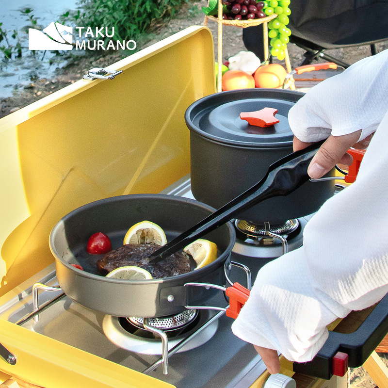 Camping Cookware Set Outdoor C - đánh giá và giá Camping Cooking Kits