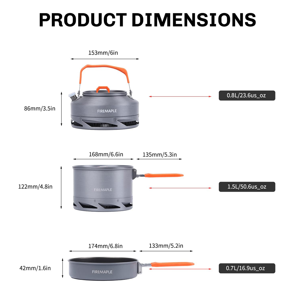 Fire Maple Cắm Trại Đồ Nấu Nướ - đánh giá và giá Camping Cooking Kits