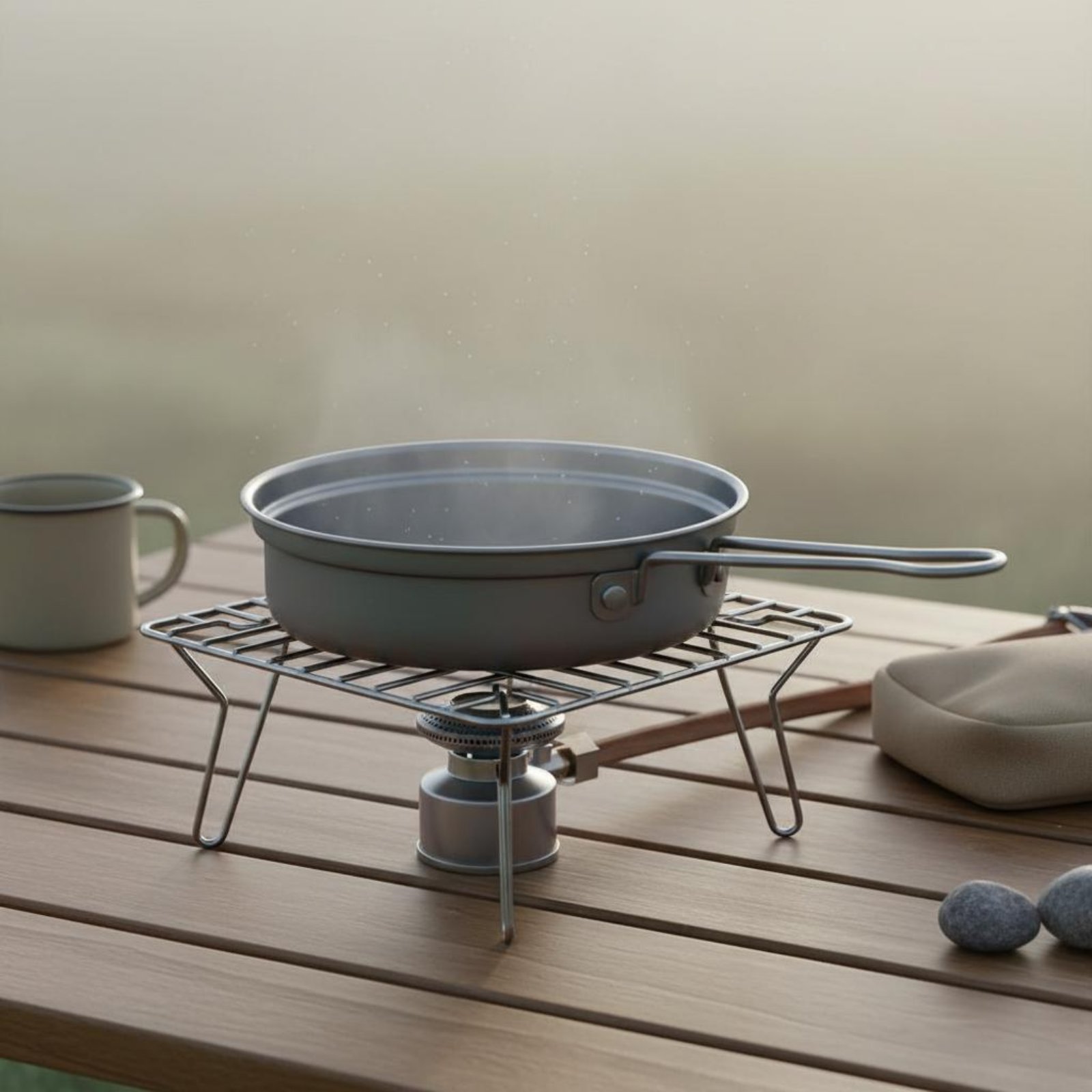 2 Pieces Metal Camping Cook Se - đánh giá và giá Camping Cooking Dining Set