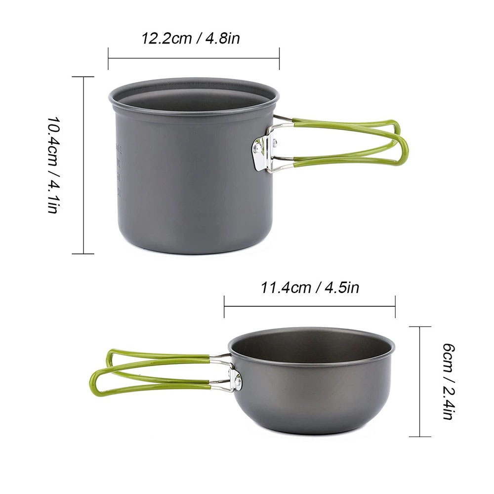 Camping Cookware Kit with Stov - đánh giá và giá Camping Cooking Kits