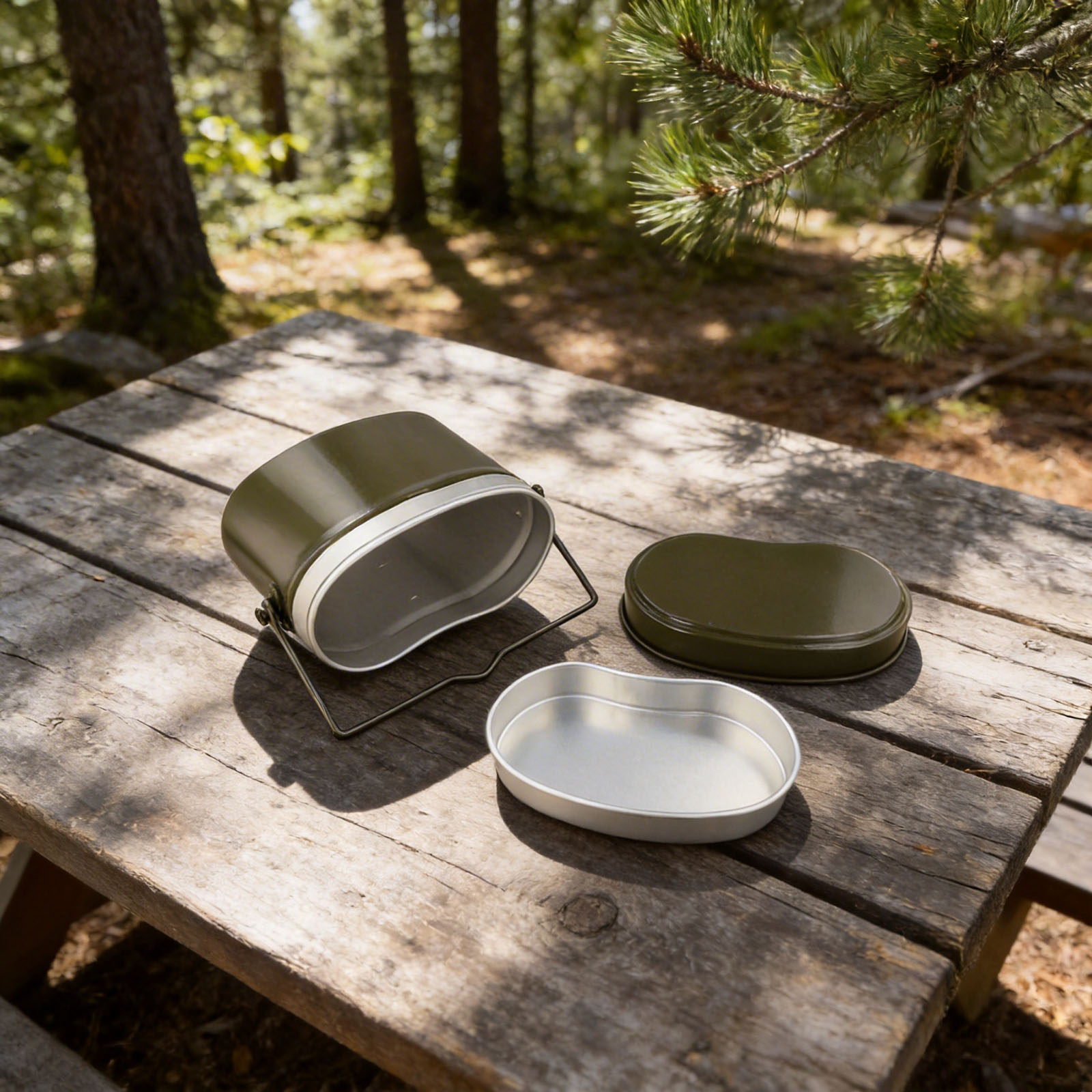 Outdoor Cooking Set with Alumi - đánh giá và giá Camping Cooking Dining Set